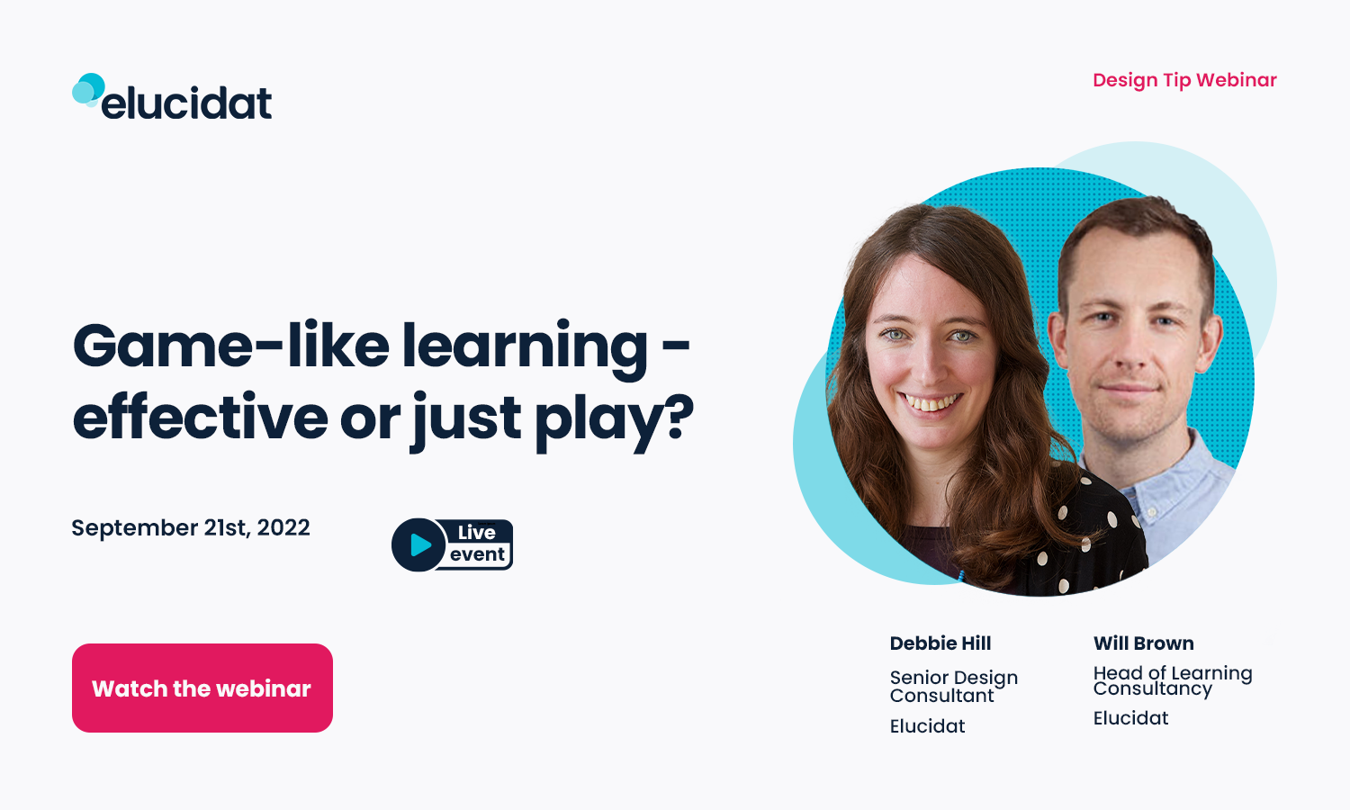 Game-like learning webinar
