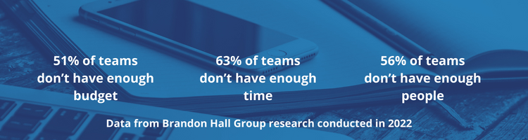 51% of teams don’t have enough budget