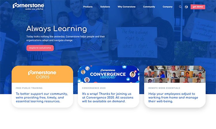 Cornerstone Learning top LMS platform