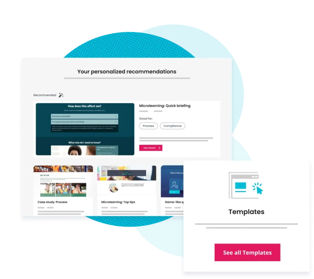 Learning Accelerator personalized elearning templates