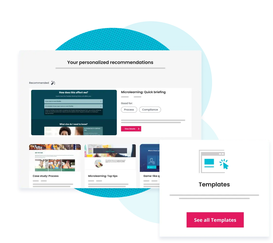 Learning Accelerator personalized elearning templates