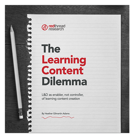 Learning content dilemma report by RedThread Research