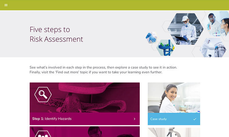 Risk assessment elearning example