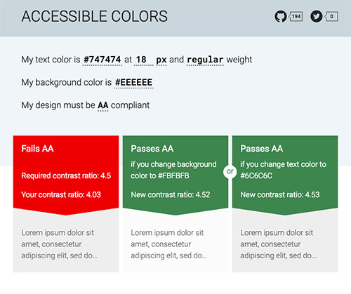 accessible colors contrast grid