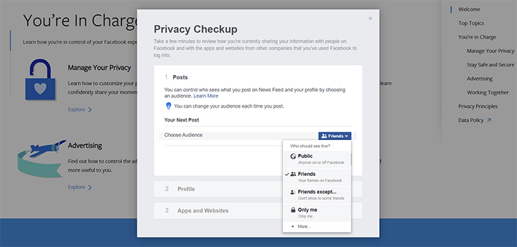 privacy course facebook