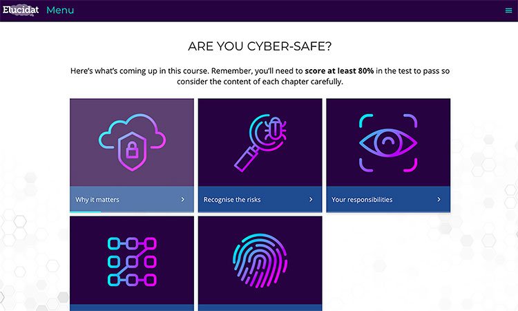 indepth compliance training cyber security example