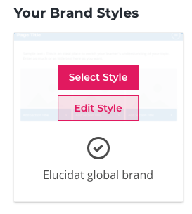 select edit brand styles