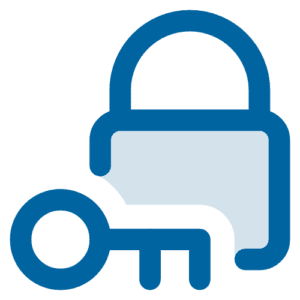 Author Platform Page Padlock-Key-Blue
