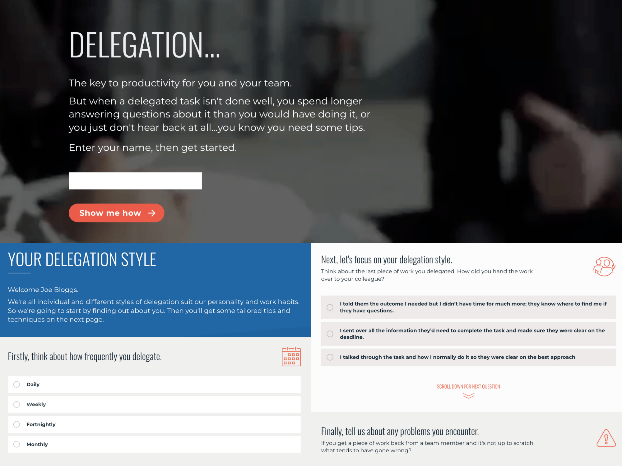 personalized action plan_example